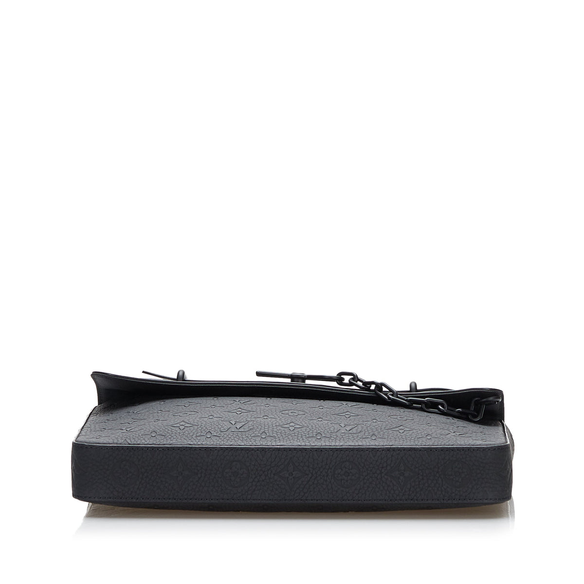 Black Louis Vuitton Monogram Taurillon Pochette Steamer Clutch Bag