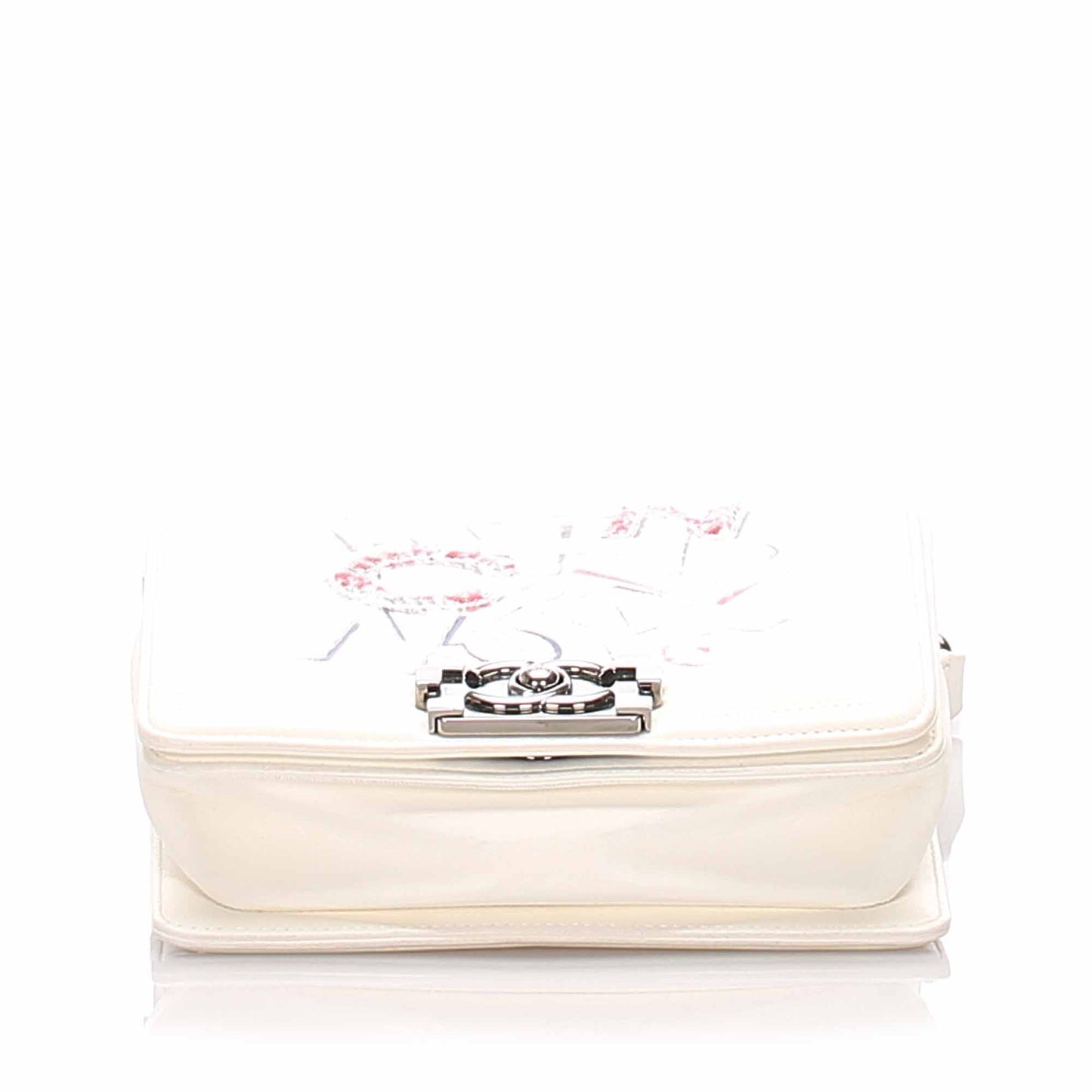 Chanel No 5 Graffiti Boy Flap Bag White