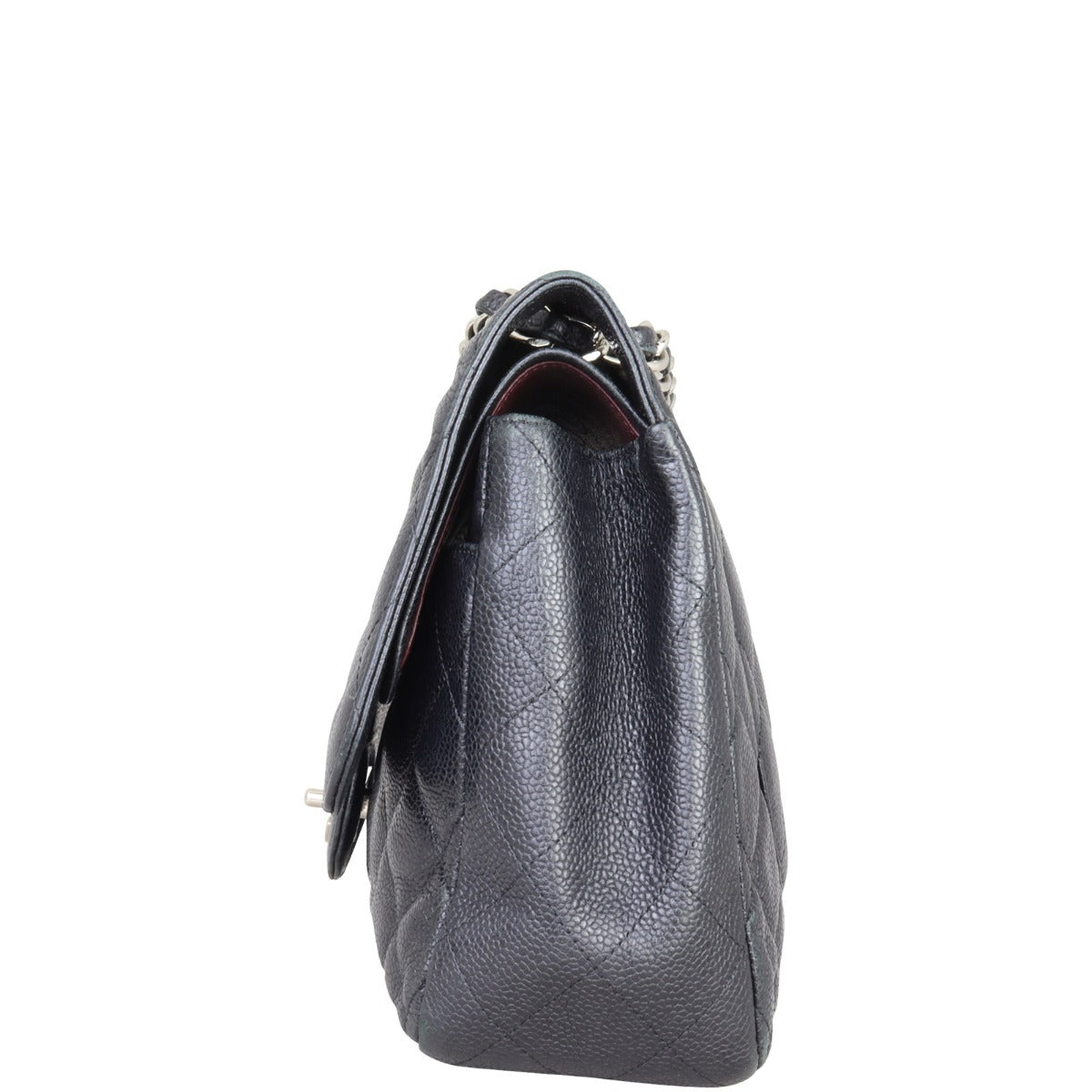 Chanel Classic Double Flap Jumbo | Black Lambskin Silver Hardware