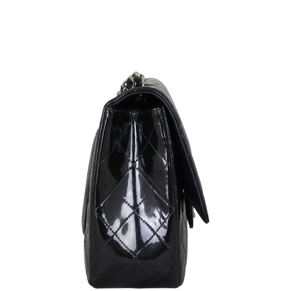 Chanel Classic Single Flap Jumbo Patent | Black Quilted Patent