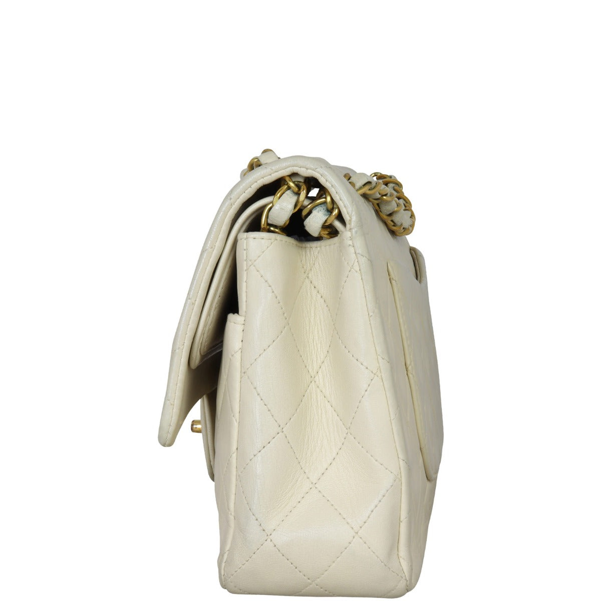 Chanel Classic Double Flap Medium | Cream Vintage
