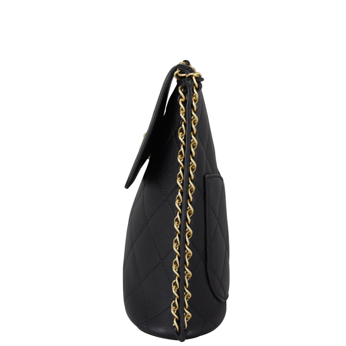 Chanel Quilted Hobo Bag Small