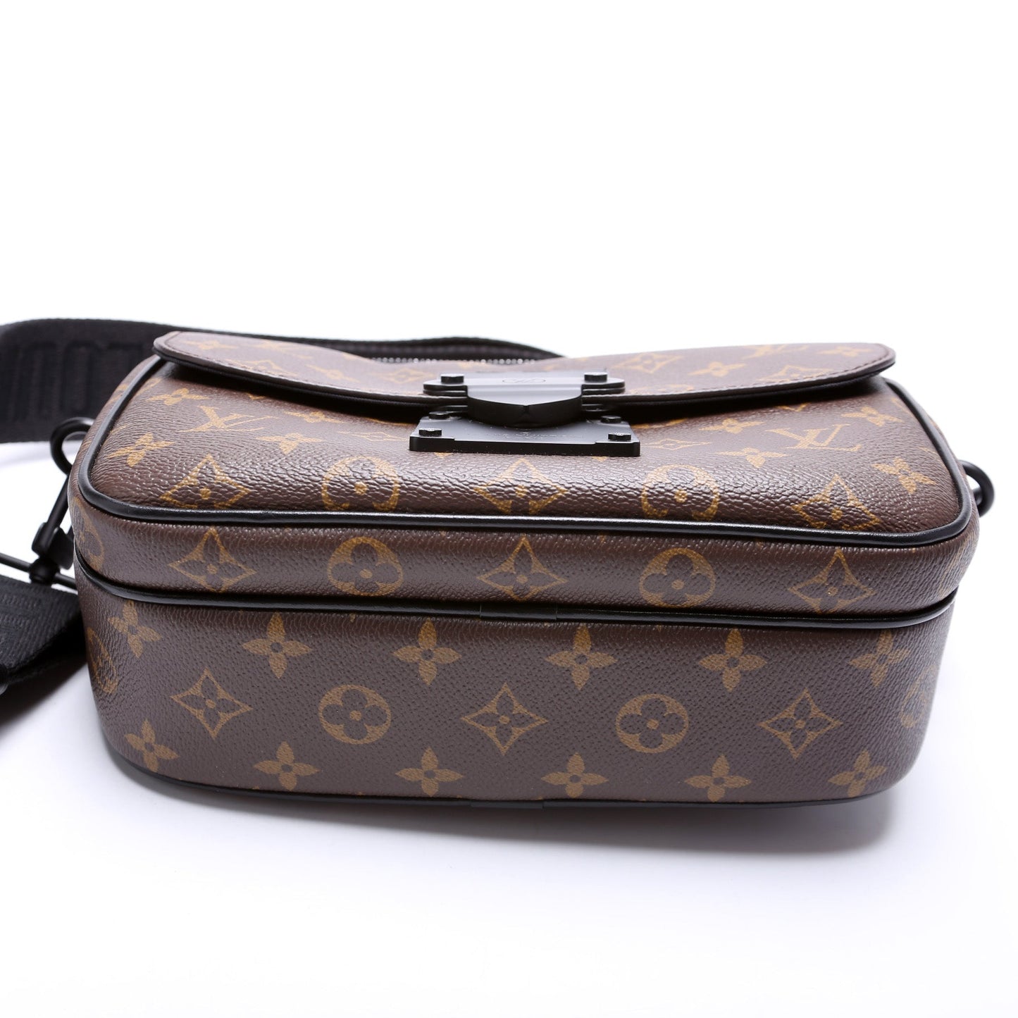 Louis Vuitton S Lock Messenger Bag Macassar Monogram
