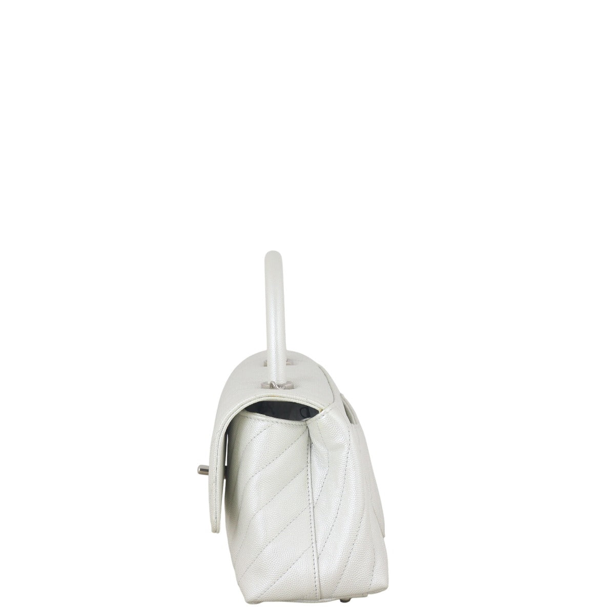 Chanel Coco Top Handle Mini Bag Chevron