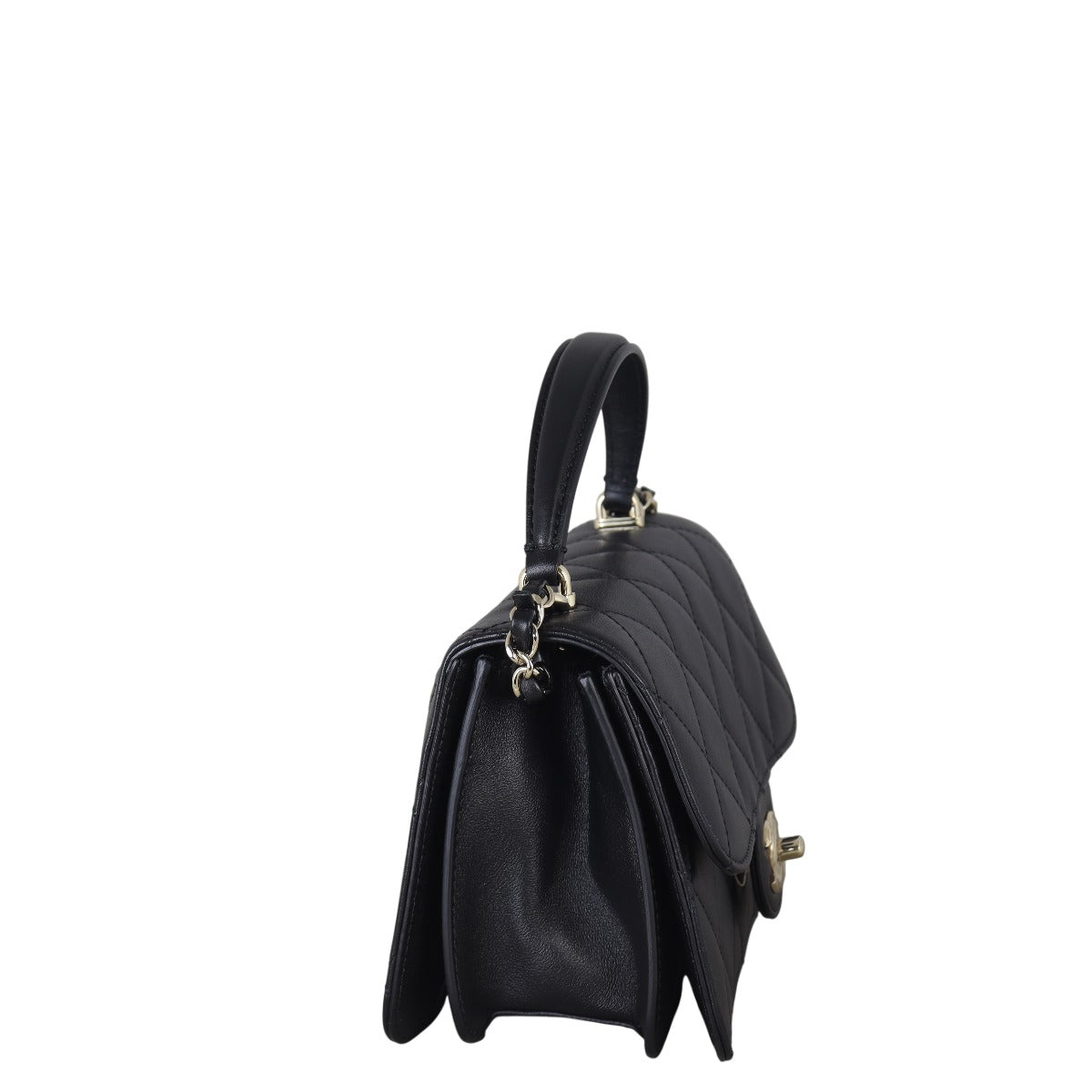 Chanel CC Top Handle Flap Bag Small