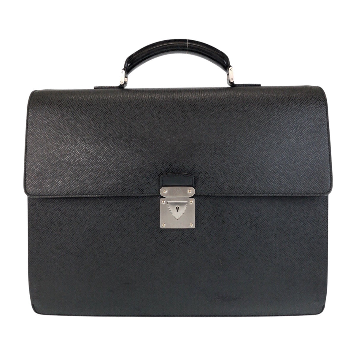 LOUIS VUITTON Business bag M31052 leather Ardoise Black SilverMetal Business bag briefcase Taiga Robusto 1 mens