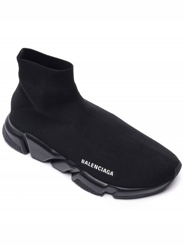 Luxury Balenciaga Trending 2025 Men's Speed Recycle Knit High-Top Sneakers Black