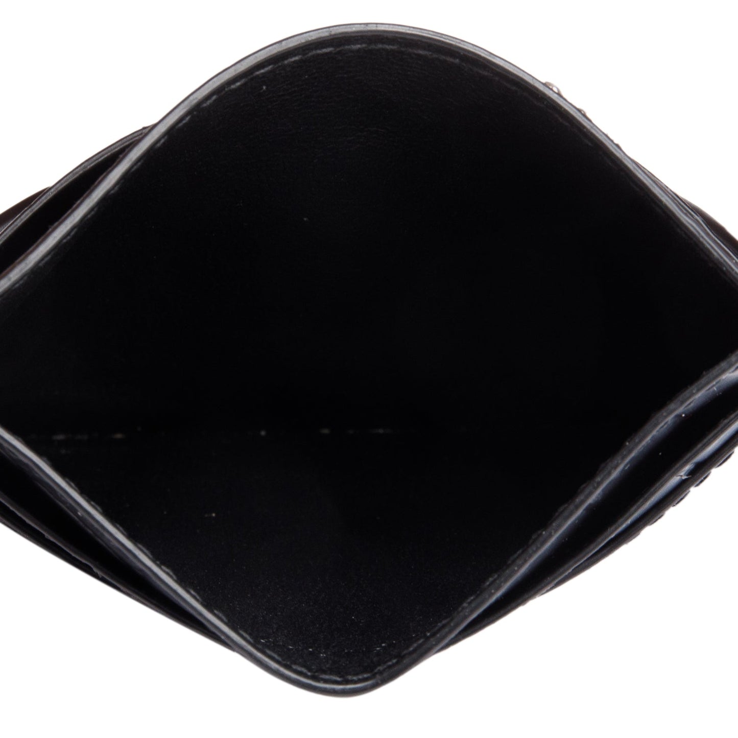 Balenciaga Black Croc Embossed Card Holder