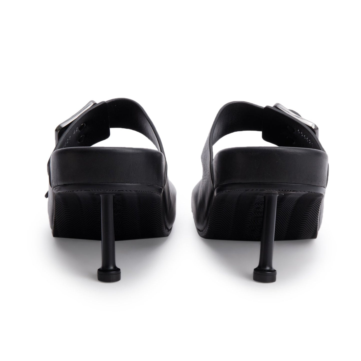 Balenciaga Black Nappa Leather Mallorca Sandal M80, Size 42