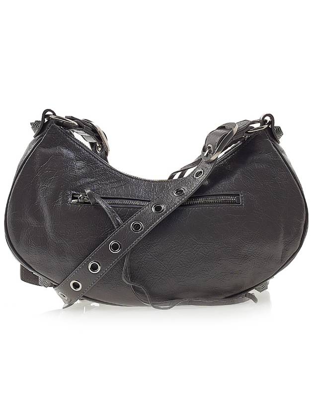 Luxury Balenciaga Trending 2025 Le Cagole Small Leather Shoulder Bag Grey