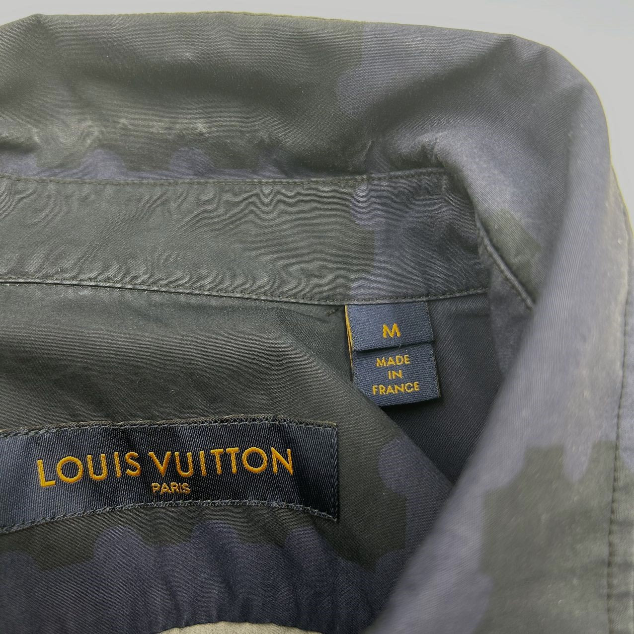 LOUIS VUITTON Nigo Blue Checkered Button Up Shirt