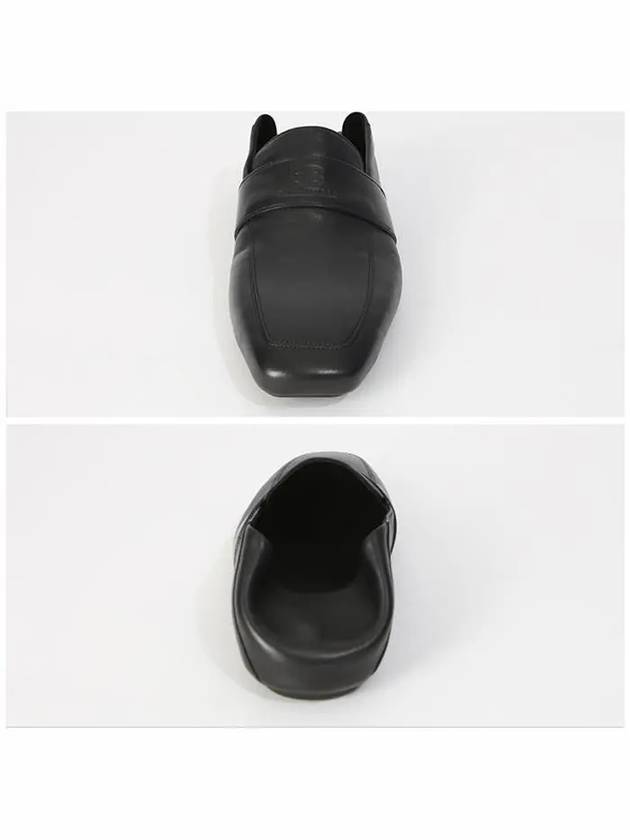 Luxury Balenciaga Trending 2025 City Square Toe Loafers Black