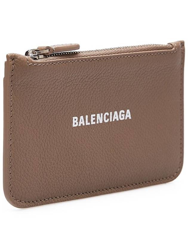 Luxury Balenciaga Trending 2025 Logo Zipper Long Card Wallet Brown