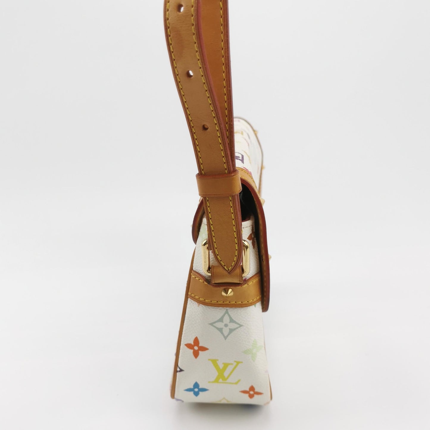 Louis Vuitton x Takashi Murakami Sologne Messenger Crossbody Bag White Multicolor