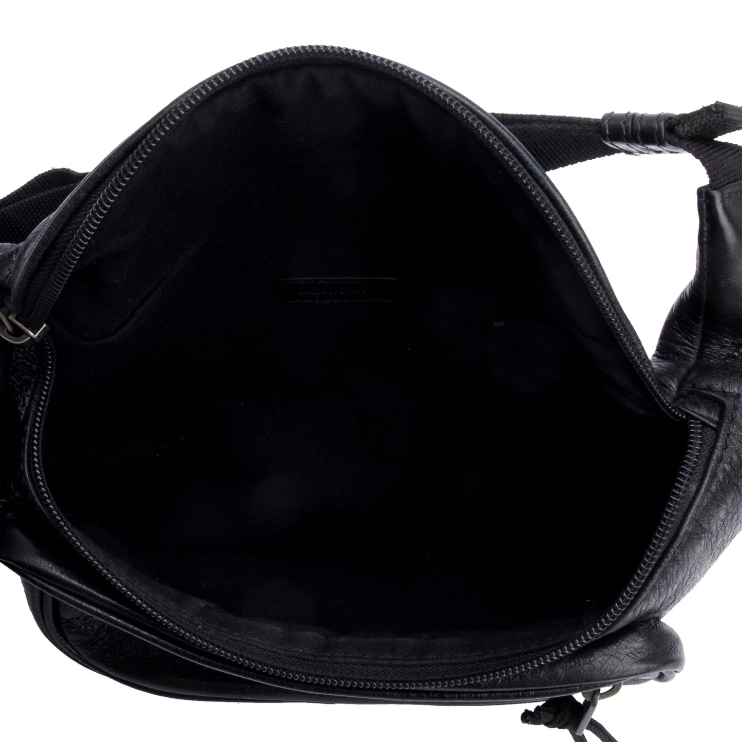 Balenciaga Black Calfskin Leather Explorer Belt Bag