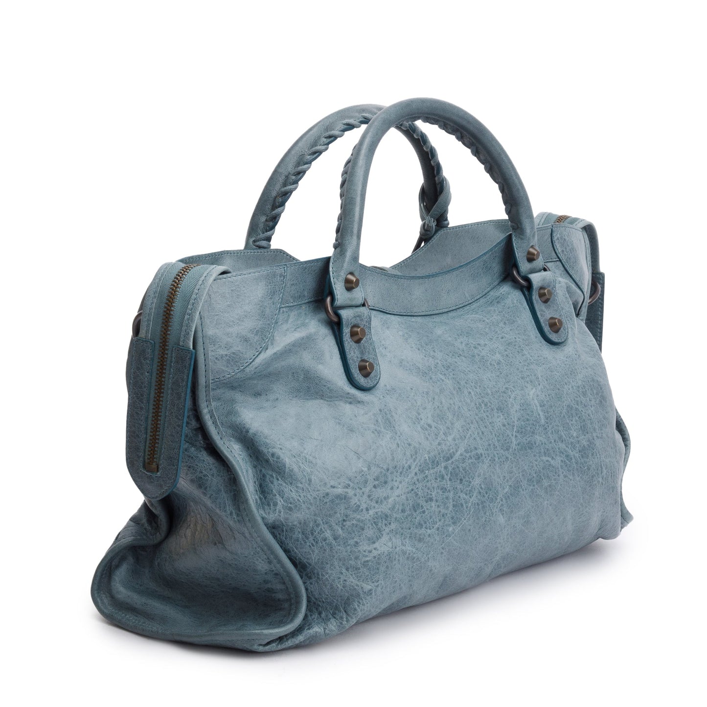 Balenciaga Grey Agneau Leather Le City Medium Bag