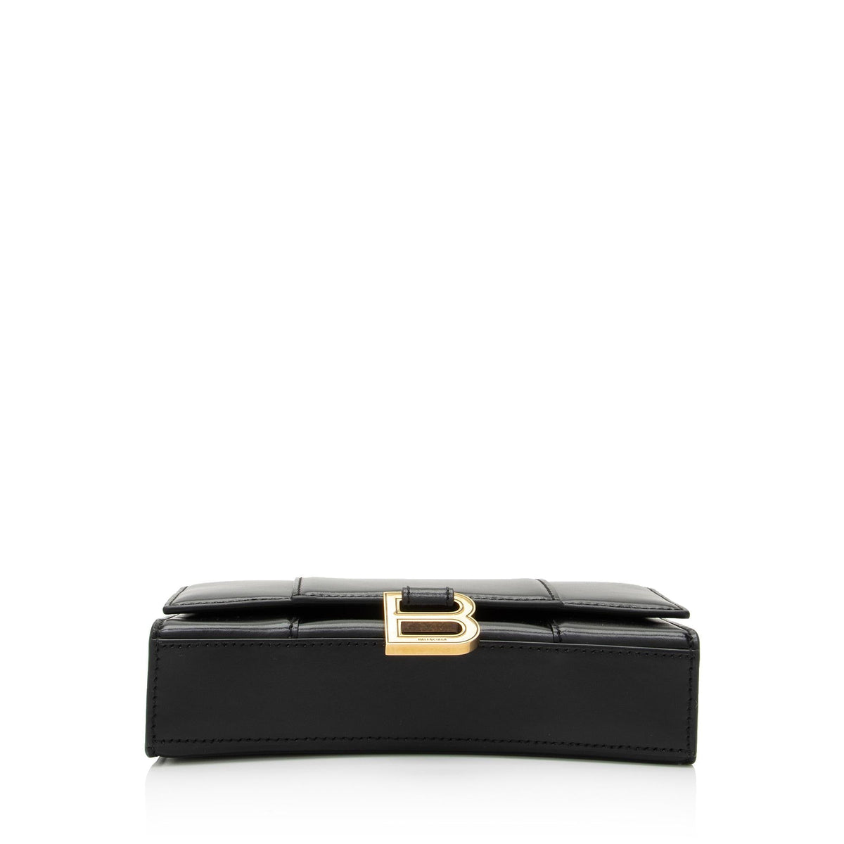 Luxury Balenciaga Trending 2025 Shiny Calfskin Hourglass Wallet on Chain Bag (SHF-RgTbFx)