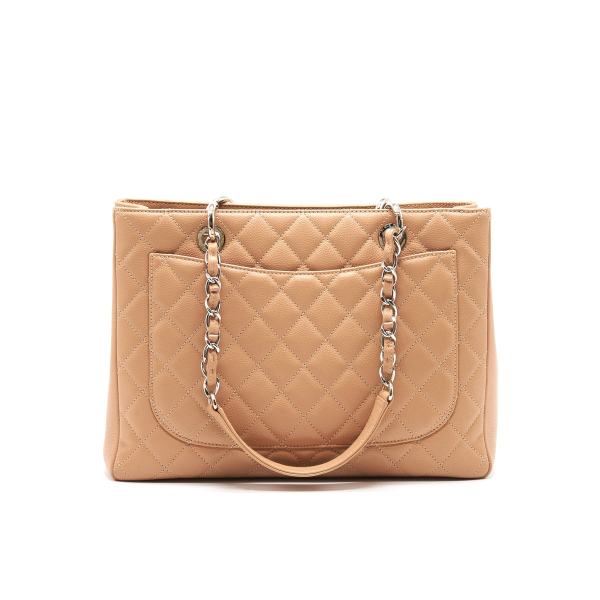 Chanel Grand Shopping Tote Dark Beige SHW