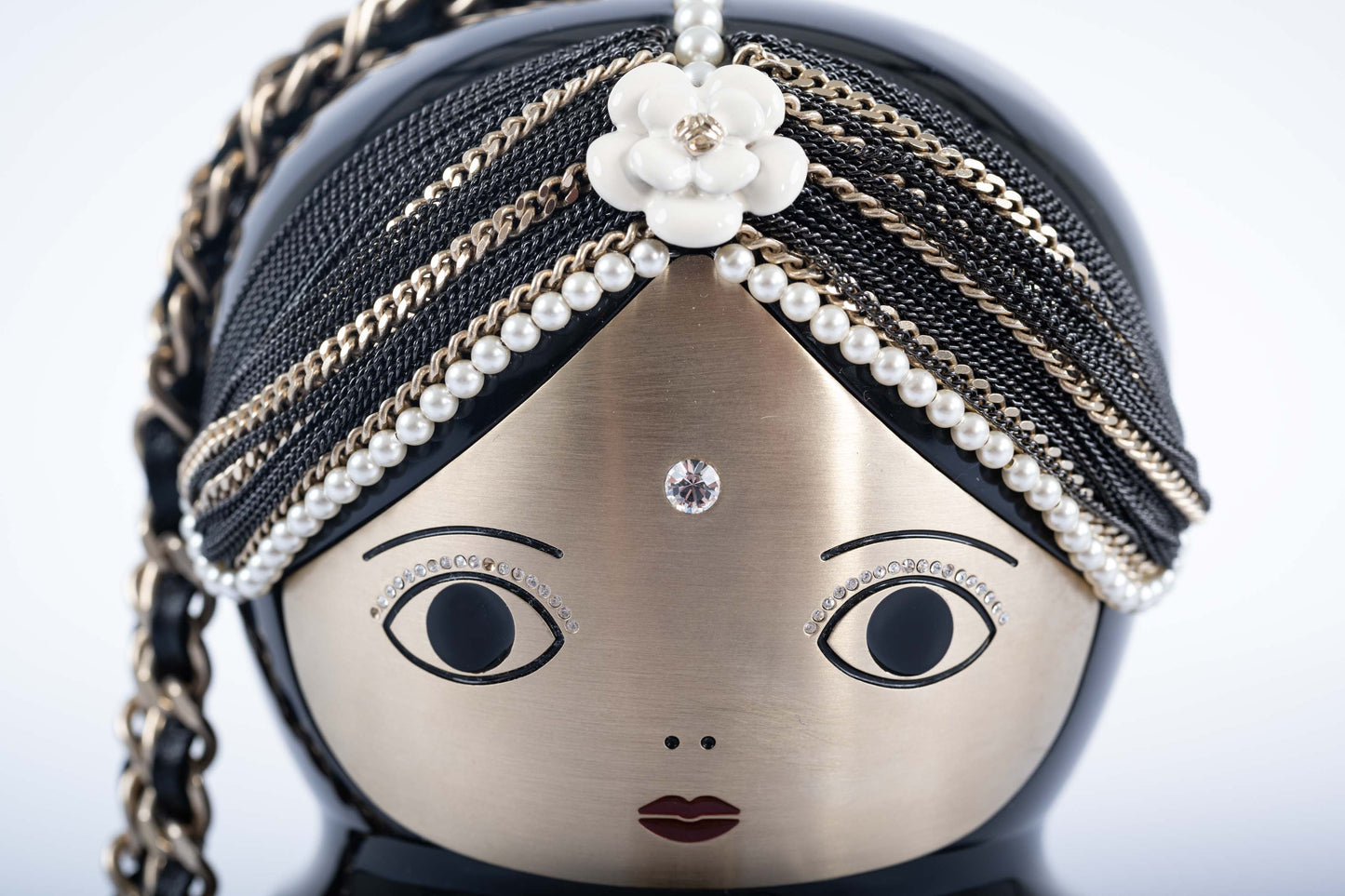 CHANEL -Bombay Black Lucite Métiers dArt Matryoshka Runway Bag