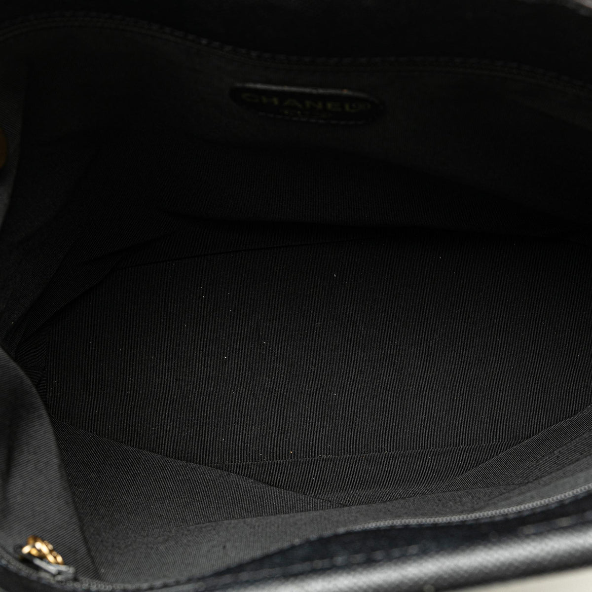Chanel Caviar Tortoise Top Handle Tote