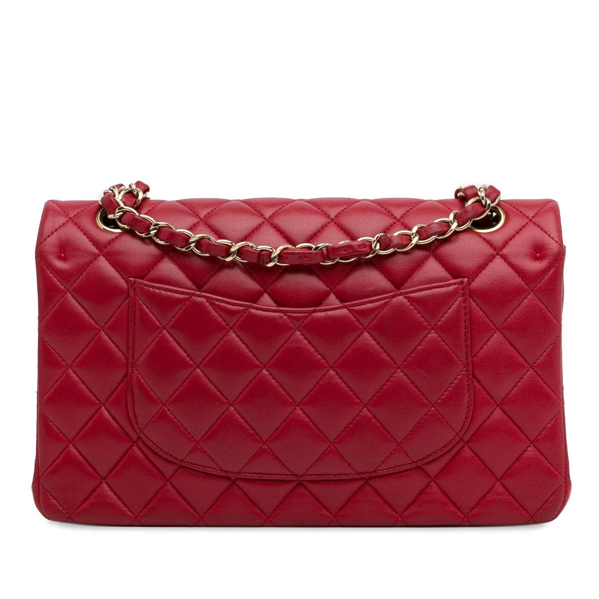 Chanel Medium Classic Lambskin Double Flap (SHG-6UdiQp) Shoulder Bag