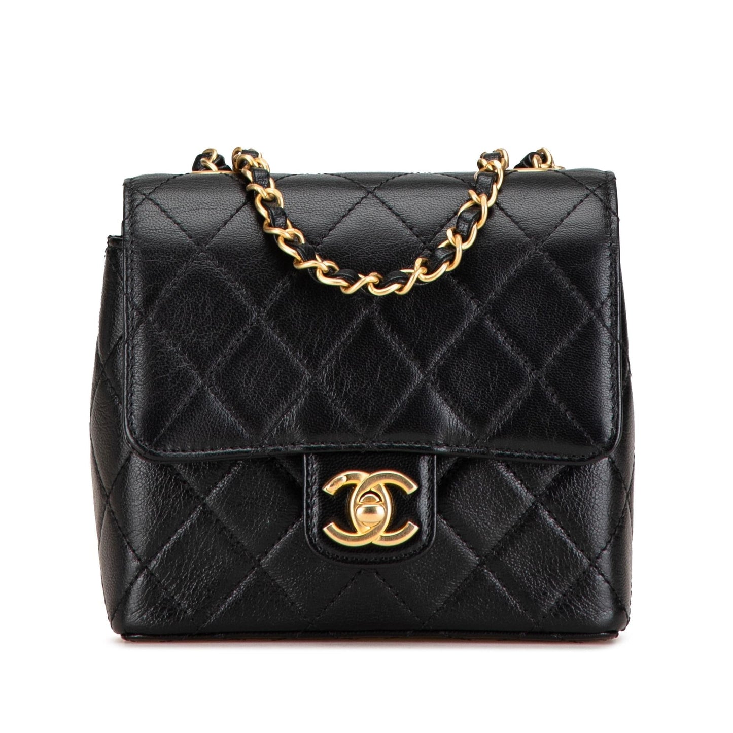 Chanel Mini Square Classic Goatskin Retro Flap Crossbody