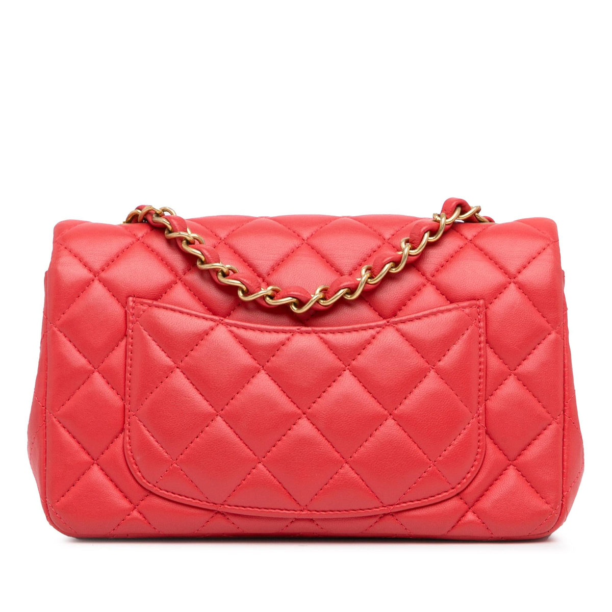 Chanel New Mini Classic Lambskin Single Flap (SHG-7MmbAF) Crossbody