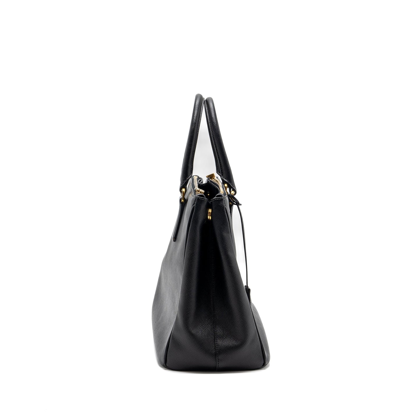 Prada Saffiano Tote Purse Calfskin Black - Style 2