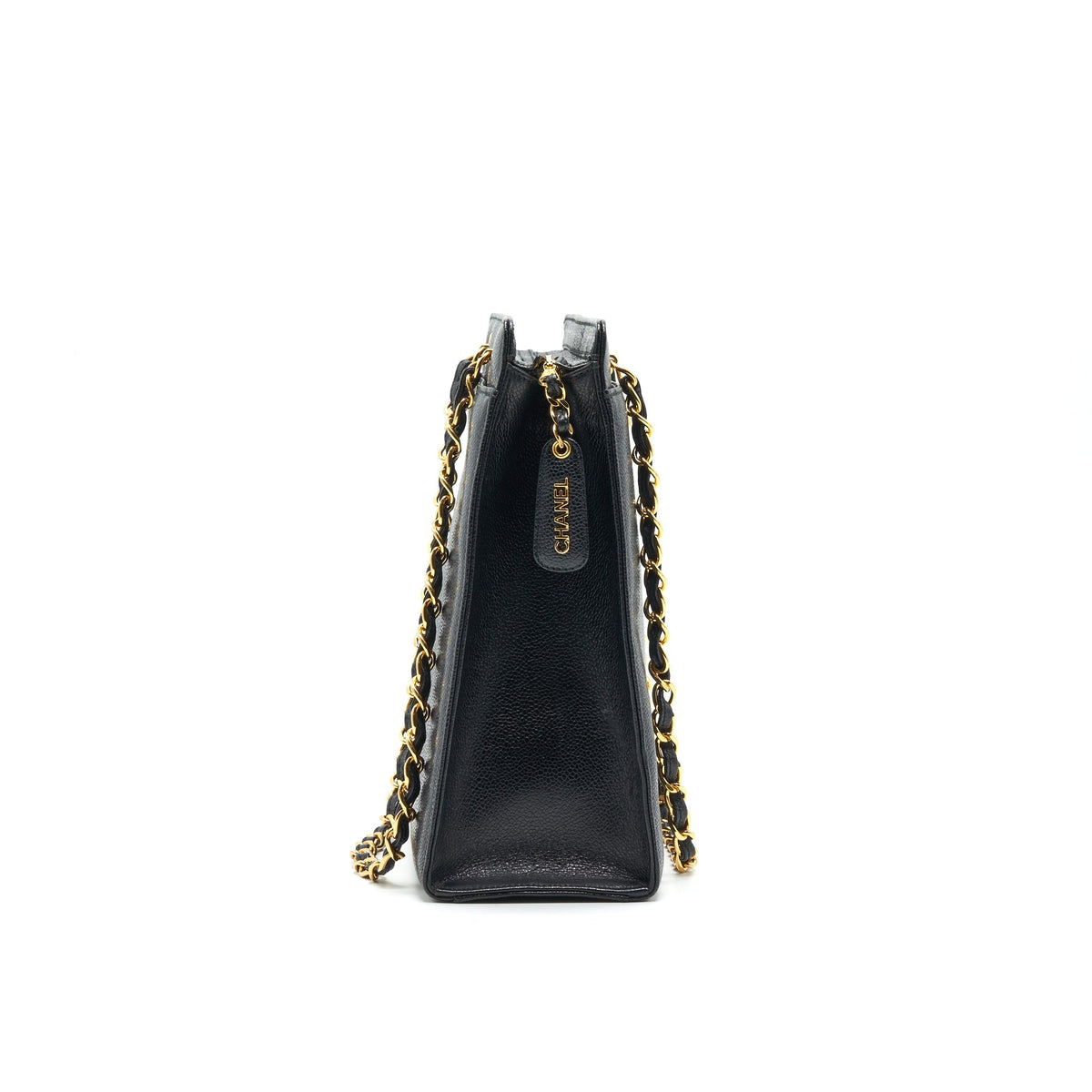 Chanel 24k Gold Caviar shopping Bag with Chain