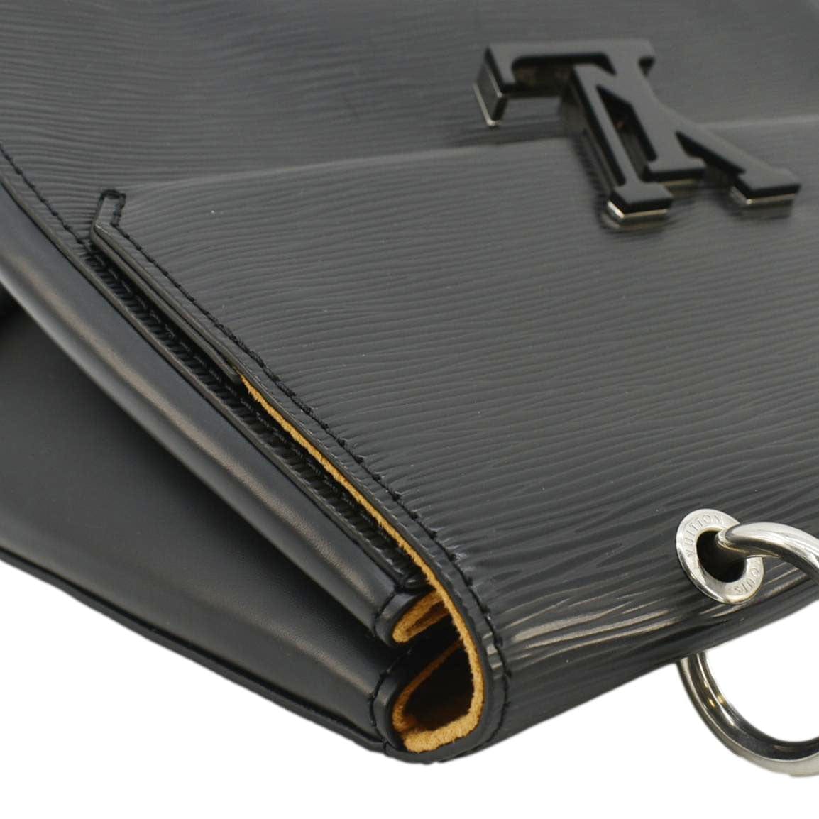 LOUIS VUITTON Grenelle PM Epi Leather Shoulder Bag Black
