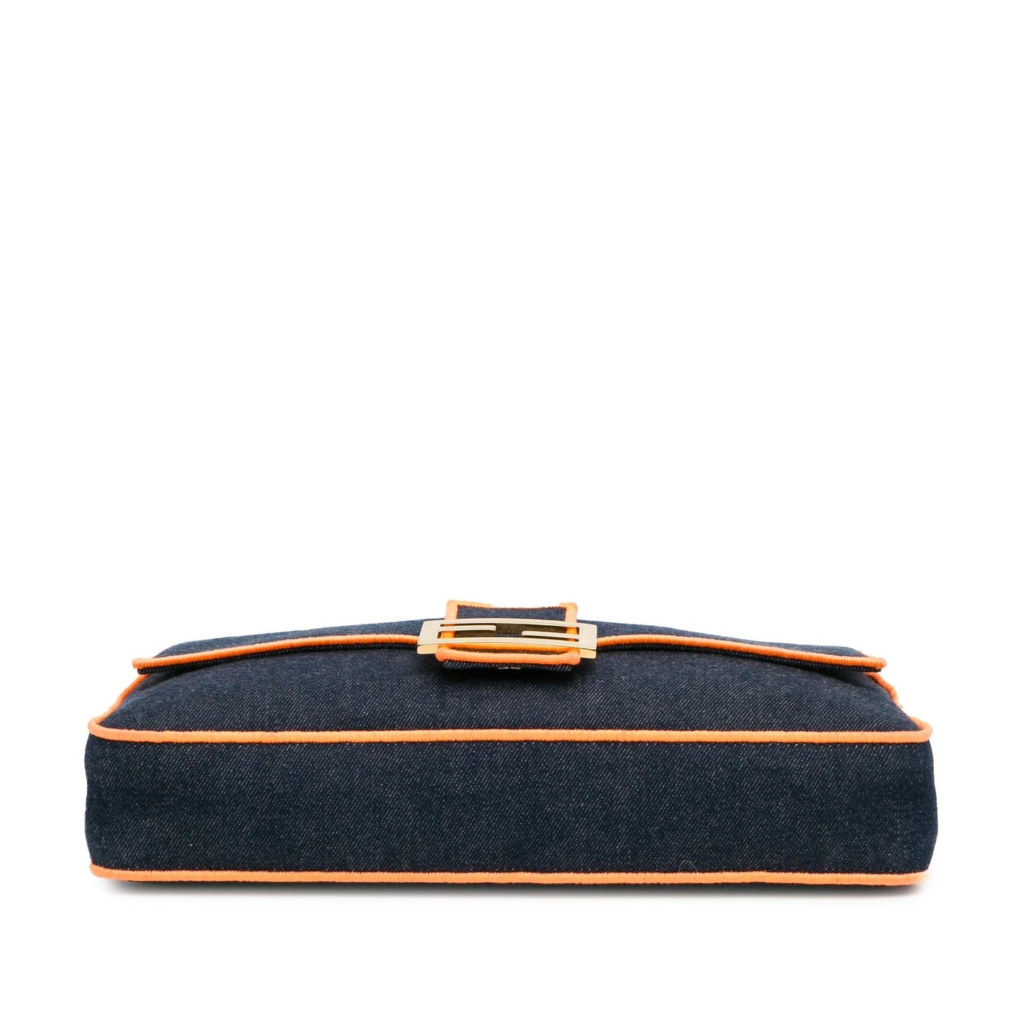 Fendi Large Denim Baguette Satchel (KcMfCV)
