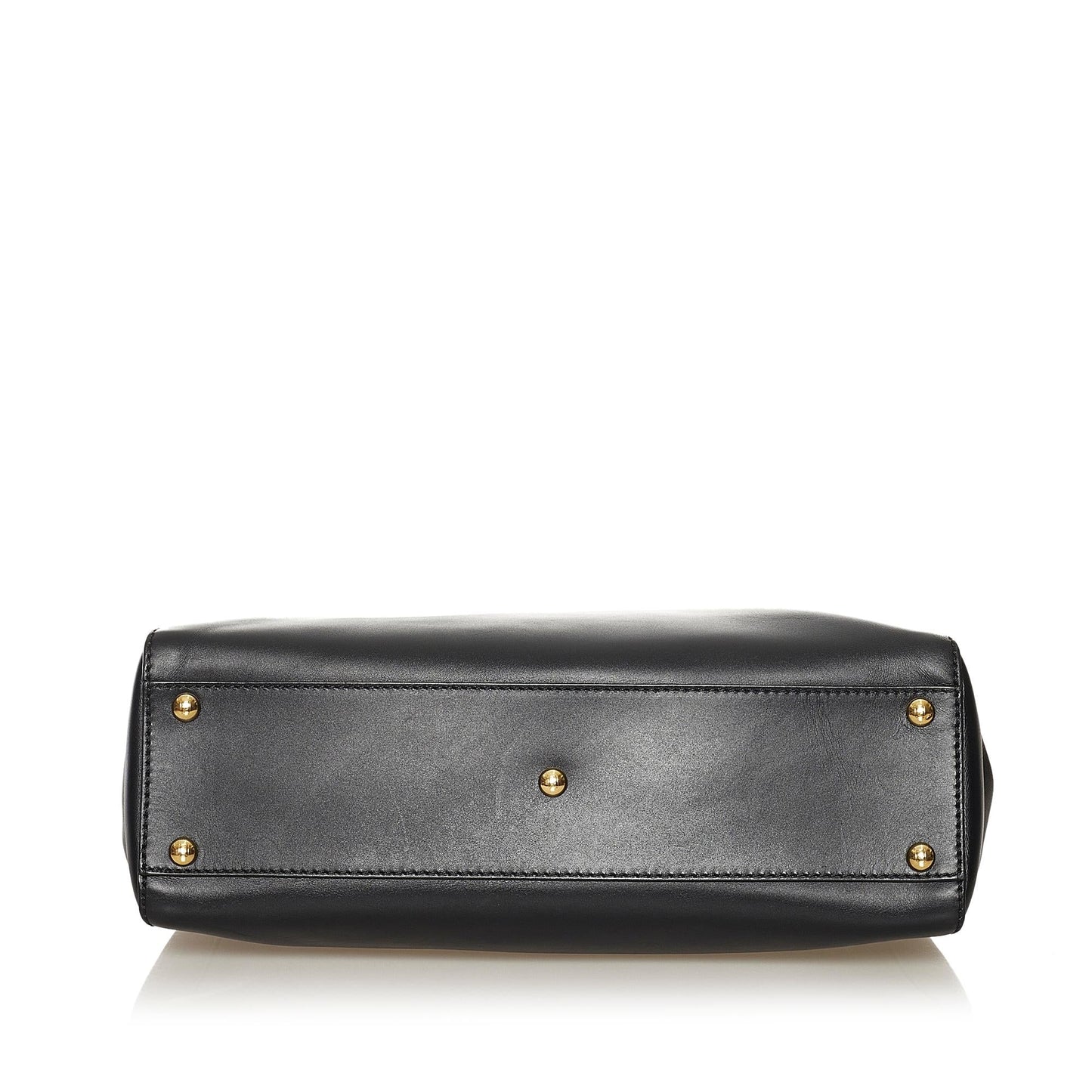 Fendi Medium Peekaboo Leather Satchel (34345)