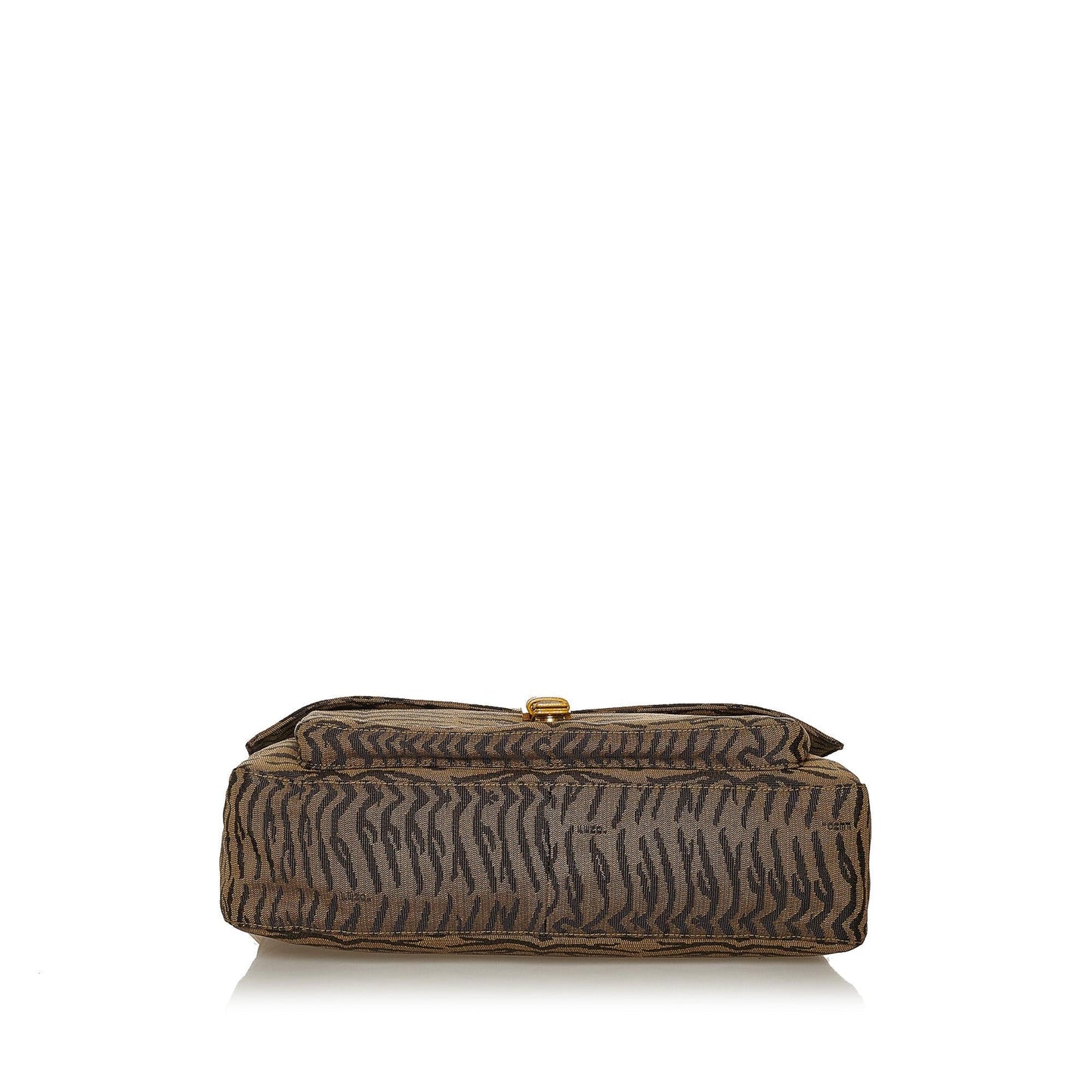 Fendi Tiger Print Canvas Shoulder Bag (28562)