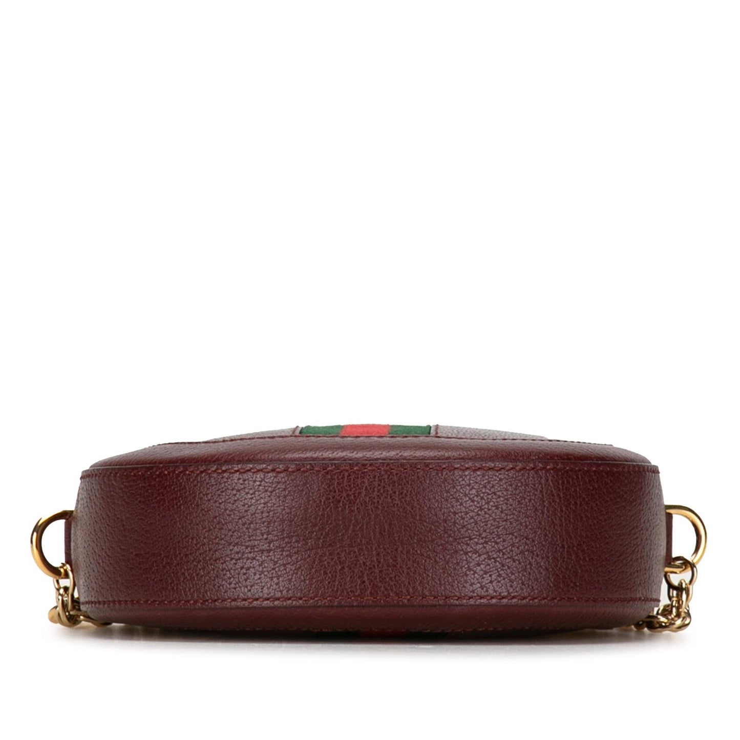 Gucci Mini Round Ophidia Leather Crossbody Bag (SHG-X9STIA)