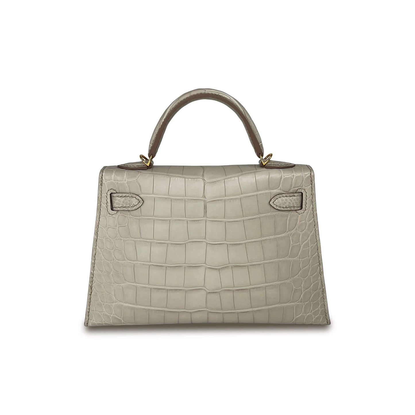Luxury Hermes Kelly Beton Matte Designer Bag K20 GHW