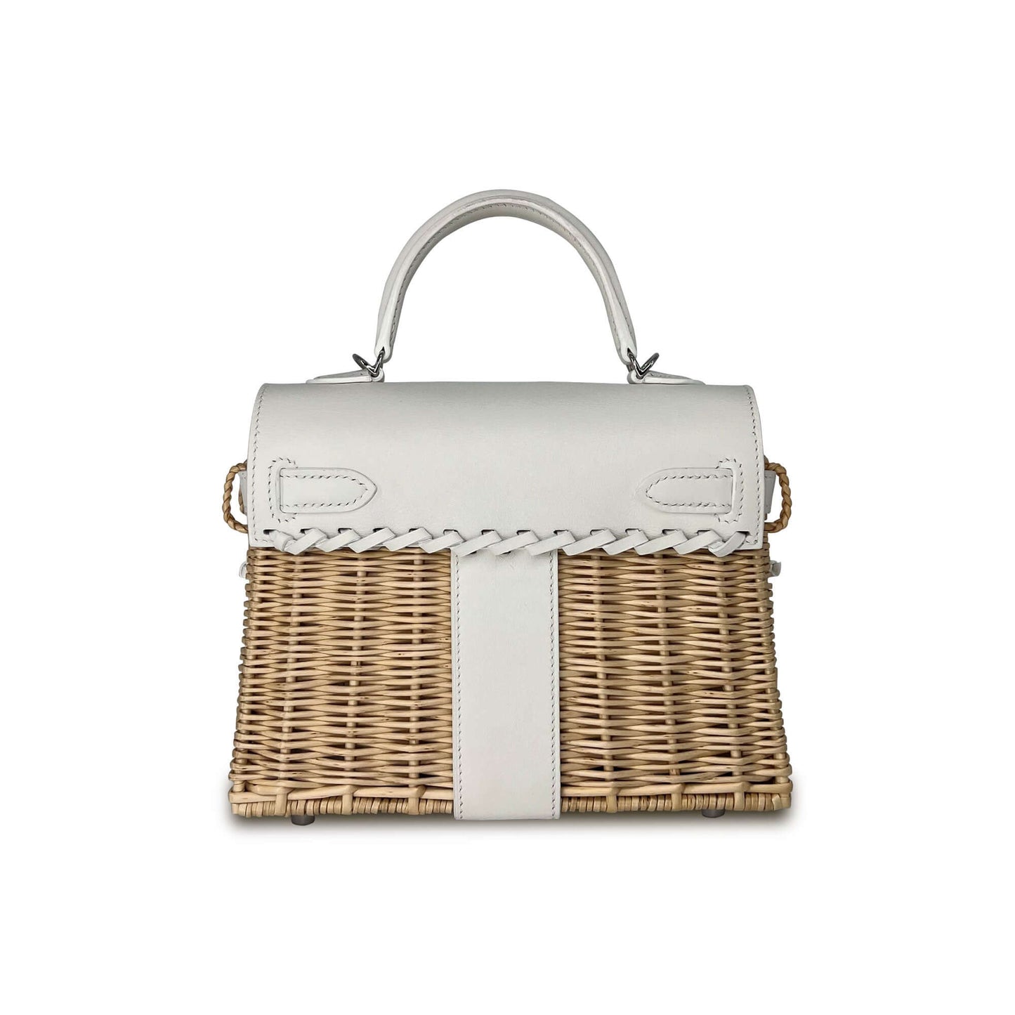 Luxury Hermes Kelly Designer Bag in white K20