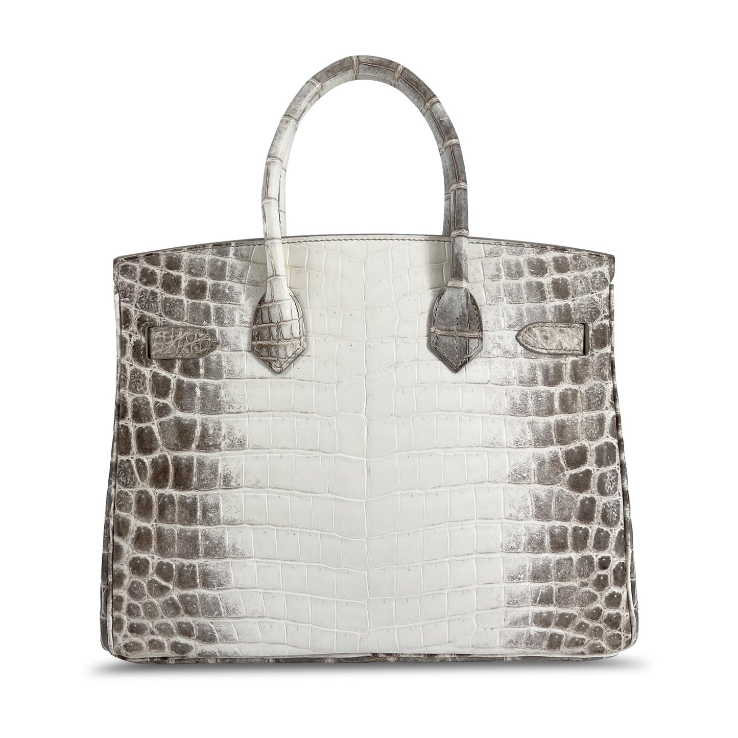 Luxury Hermes B30 Himalaya Niloticus Croco Matte PHW designer bag