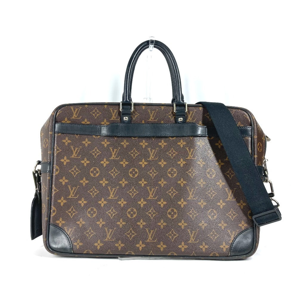 LOUIS VUITTON Business bag M40224 Monogram macacer canvas Brown Monogram macacer Porto Documan VowayajuGM mens