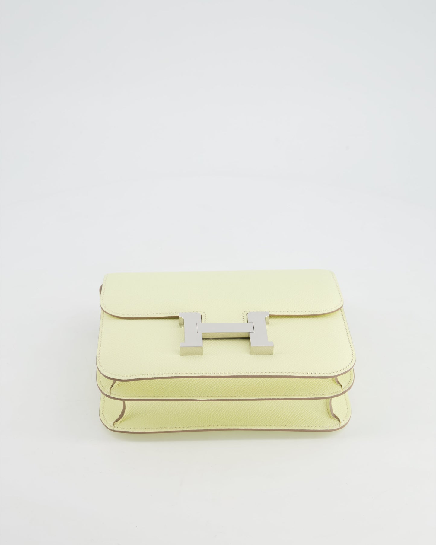 *NEW COLOUR* Hermes Constance III 18 Miroir Bag in Jaune Milton Epsom Leather with Palladium Hardware
