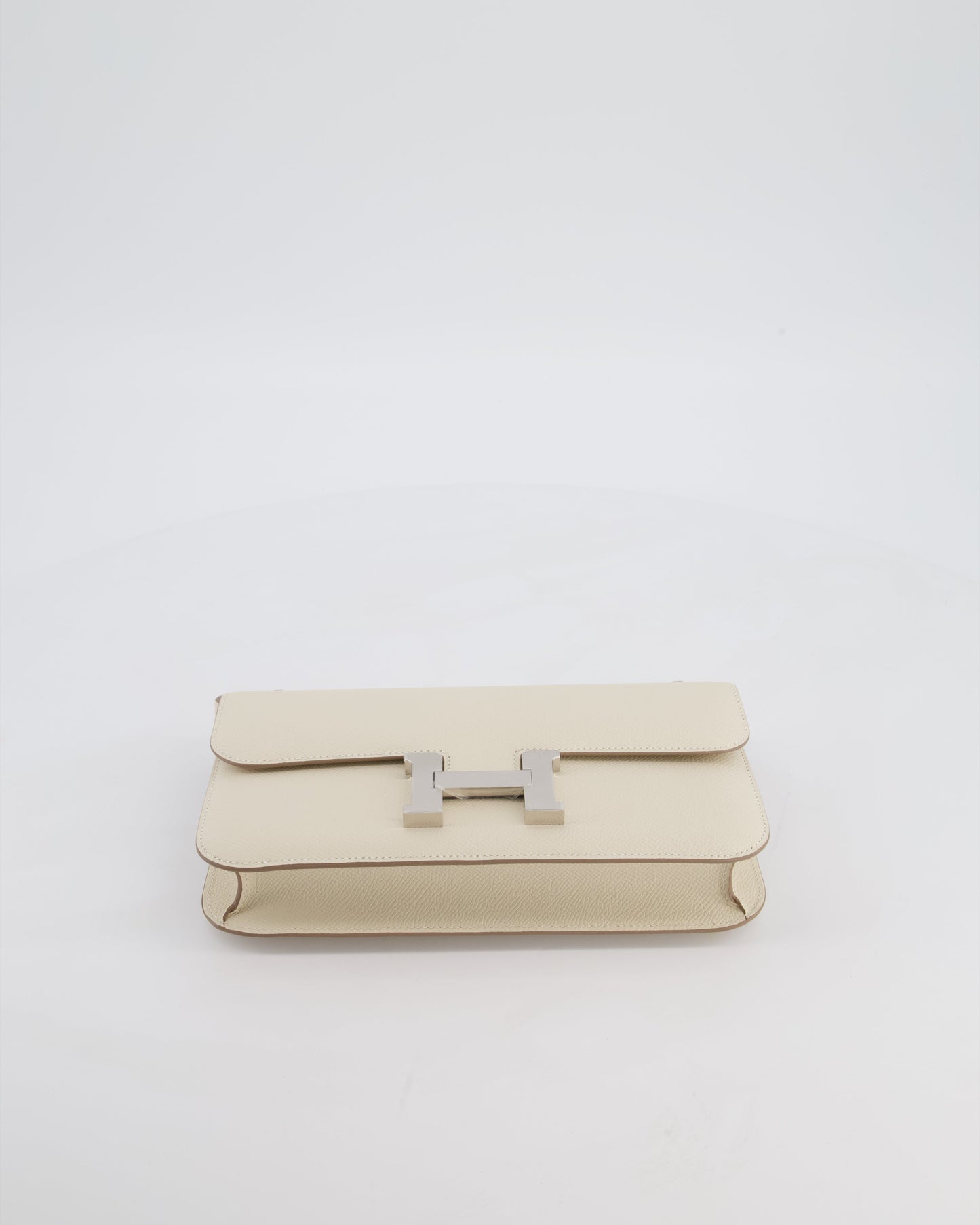 *NEW RELEASE* Hermes Constance 1-Elan Miroir Bag in Craie Epsom Leather with Palladium Hardware