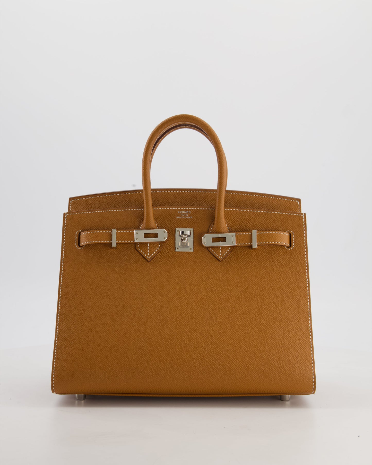 *RARE* Hermes Birkin 25 Sellier Bag in Gold Epsom Leather with Palladium Hardware