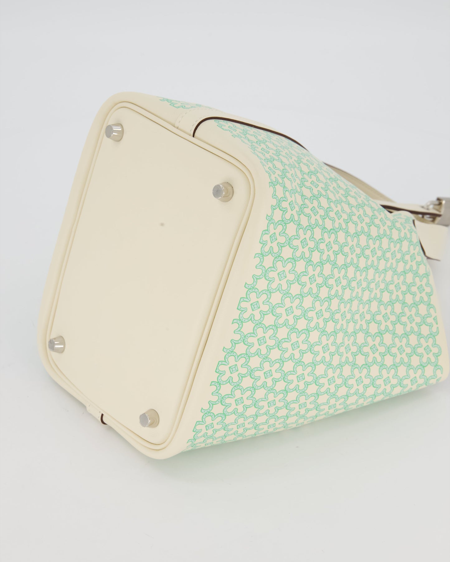 Hermes Picotin 18 Lucky Daisy Bag in Nata Swift Leather with Palladium Hardware
