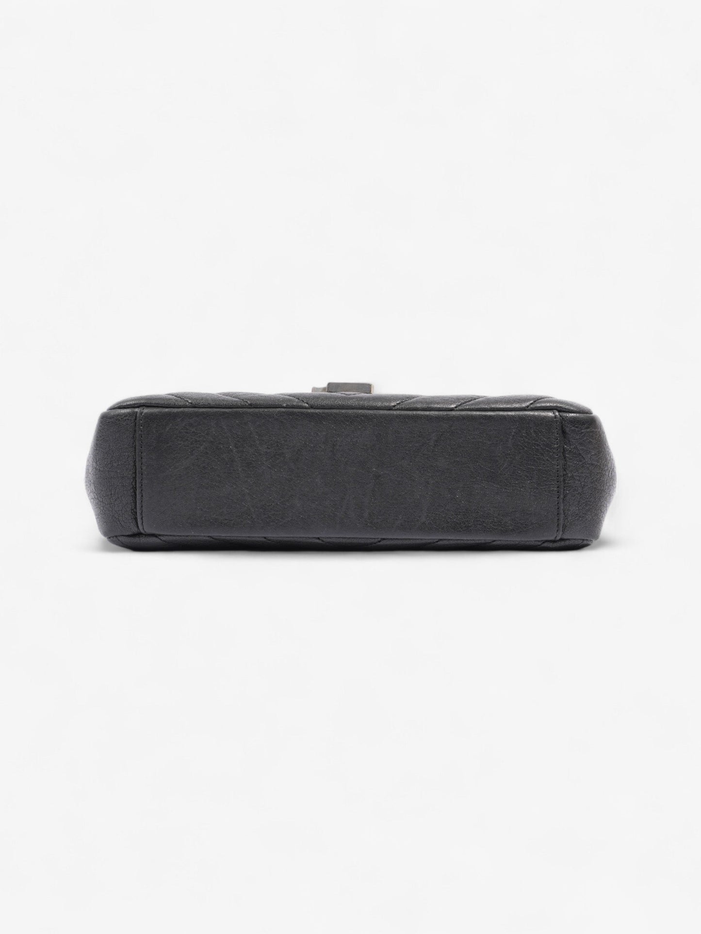 Saint Laurent College Black Lambskin Leather Medium