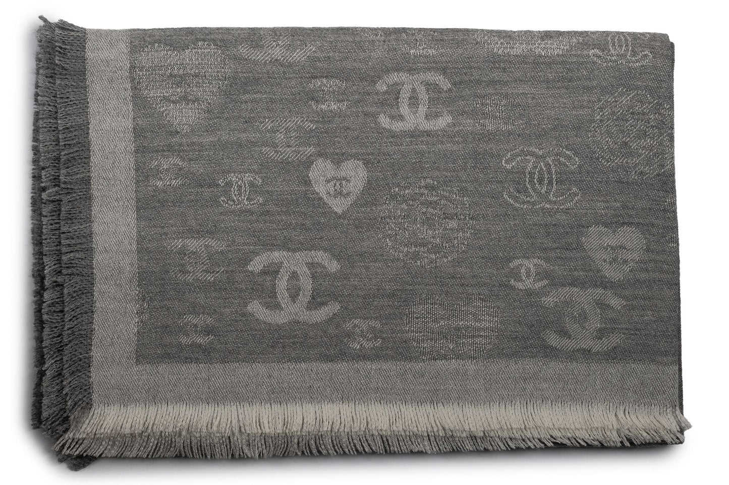 Chanel New Cashmere Shawl Grey