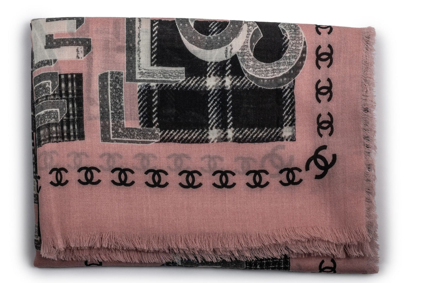 Chanel New Cashmere Shawl Geometric