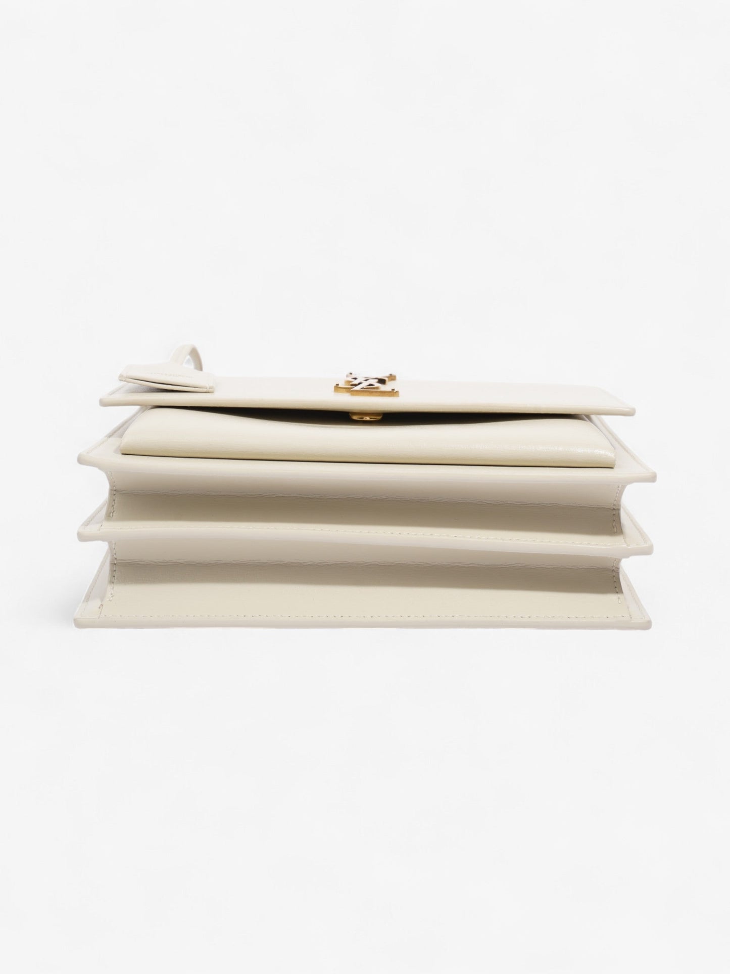 Saint Laurent Sunset White Leather Medium