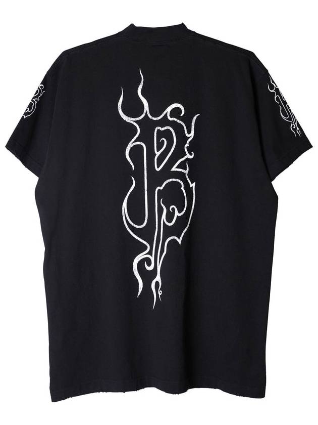 Luxury Balenciaga Trending 2025 Darkwave Cotton Short Sleeve T-Shirt Black