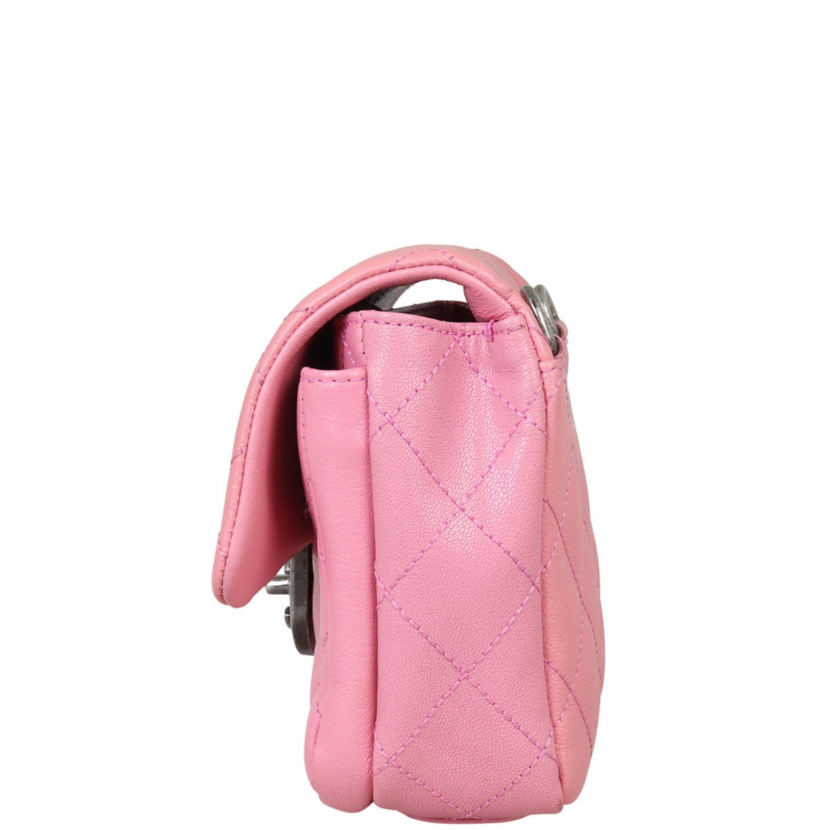 Chanel Double Carry Flap Bag Small | Pink