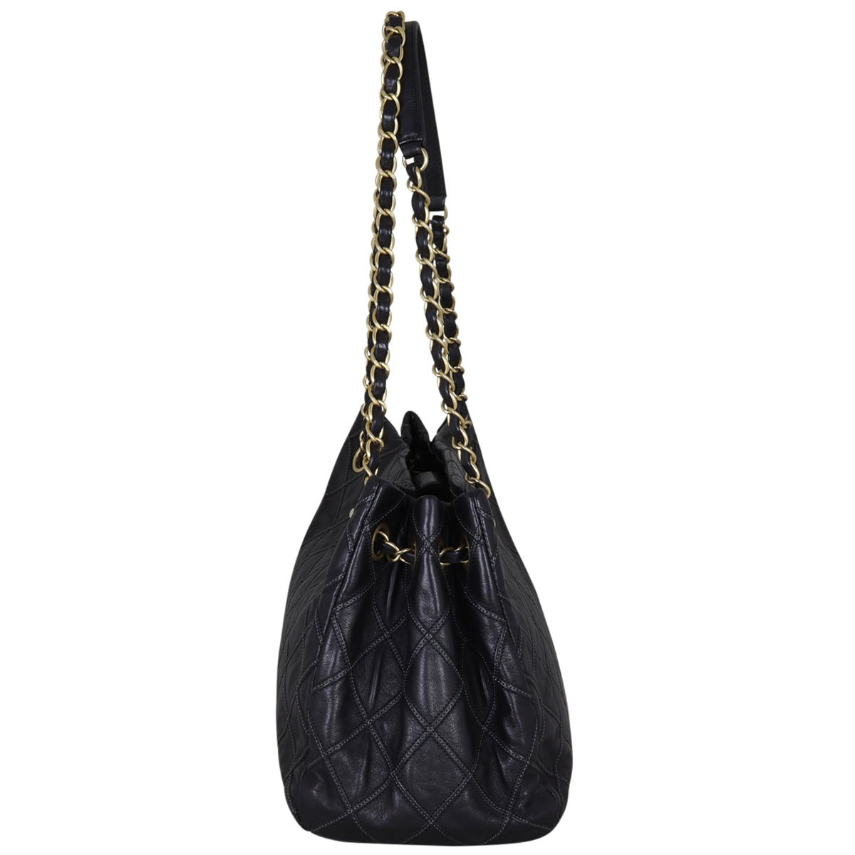 Chanel CC Quilted Tote | Black