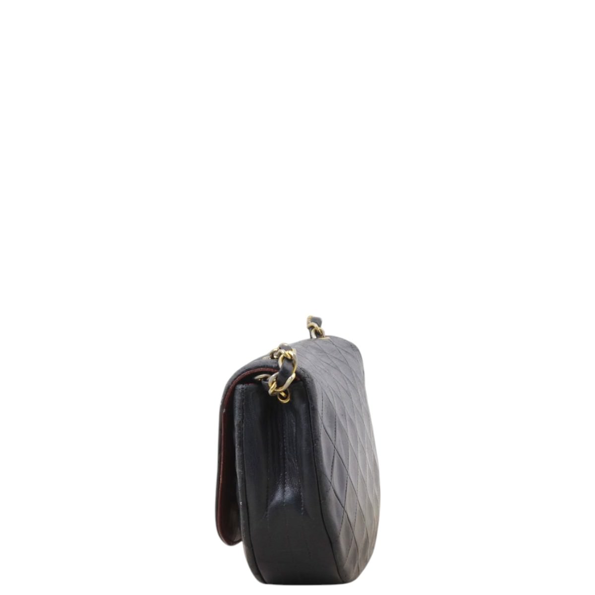 Chanel Vintage Half Moon Single Flap Bag